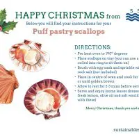 Puff pastry Garlic  1/2 Shell Irish Scallops - Image 3